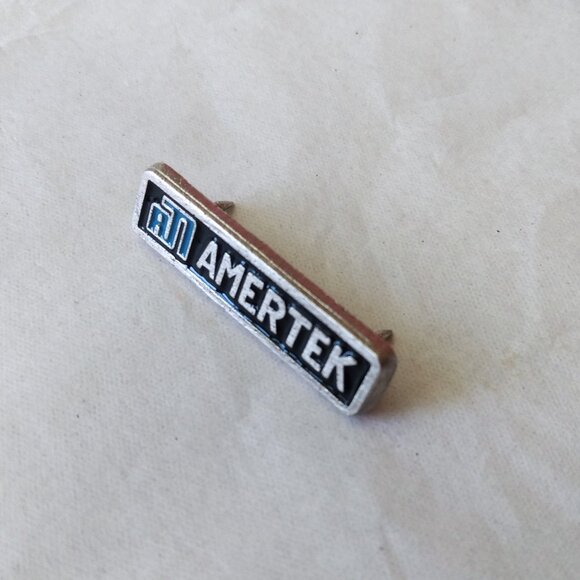 Vintage AMERTEK Lapel Hat Pin Enamel Fire Truck Airport Military Collectible - Picture 2 of 11